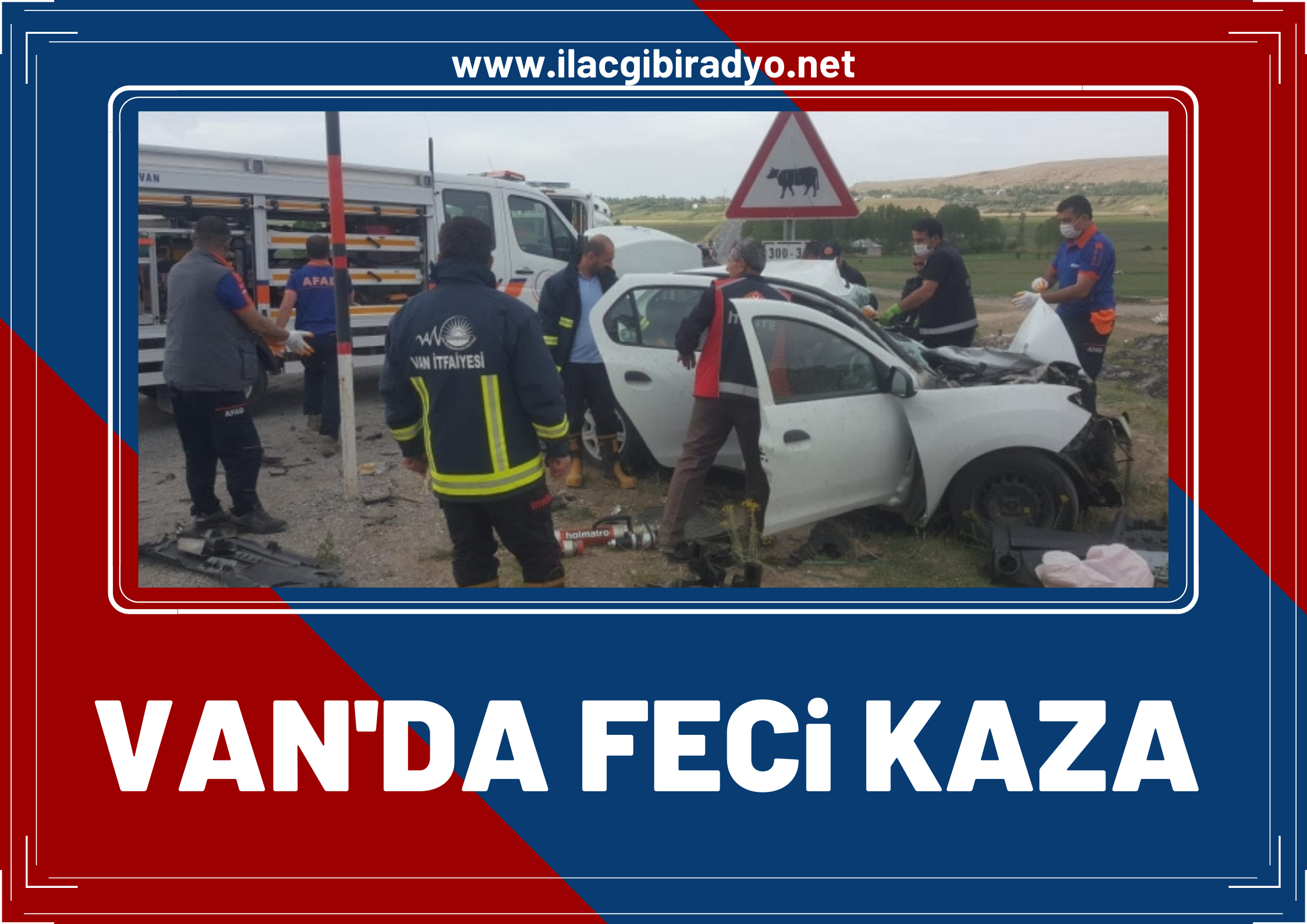 Van'da minibüs ile otomobil kafa kafaya çarpıştı: 1 ölü, 1 yaralı