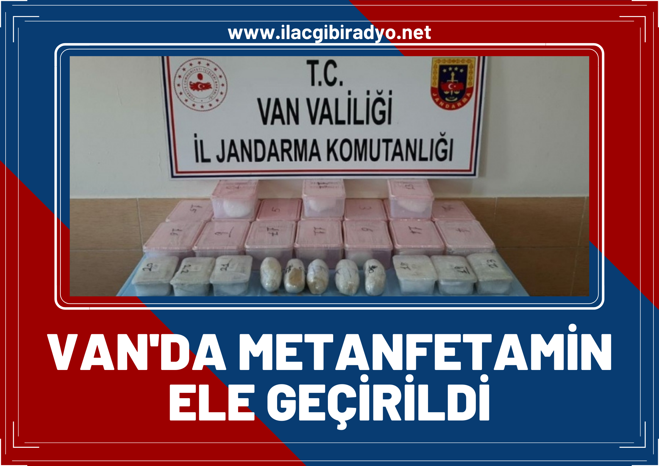 Van'da 34 kilo metamfetamin ele geçirildi