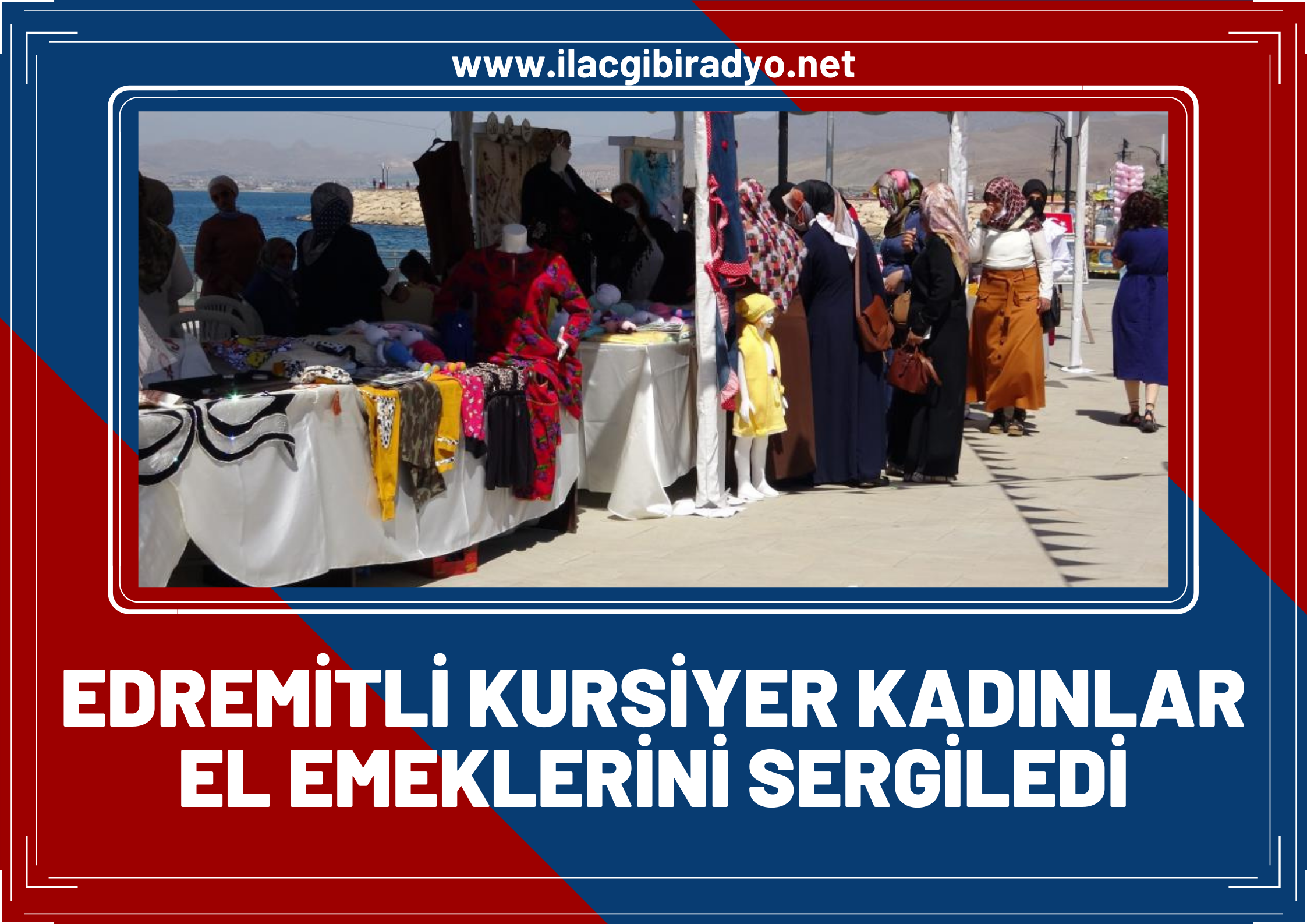 Edremitli kursiyer kadınlar ‘el emeklerini sergiledi!