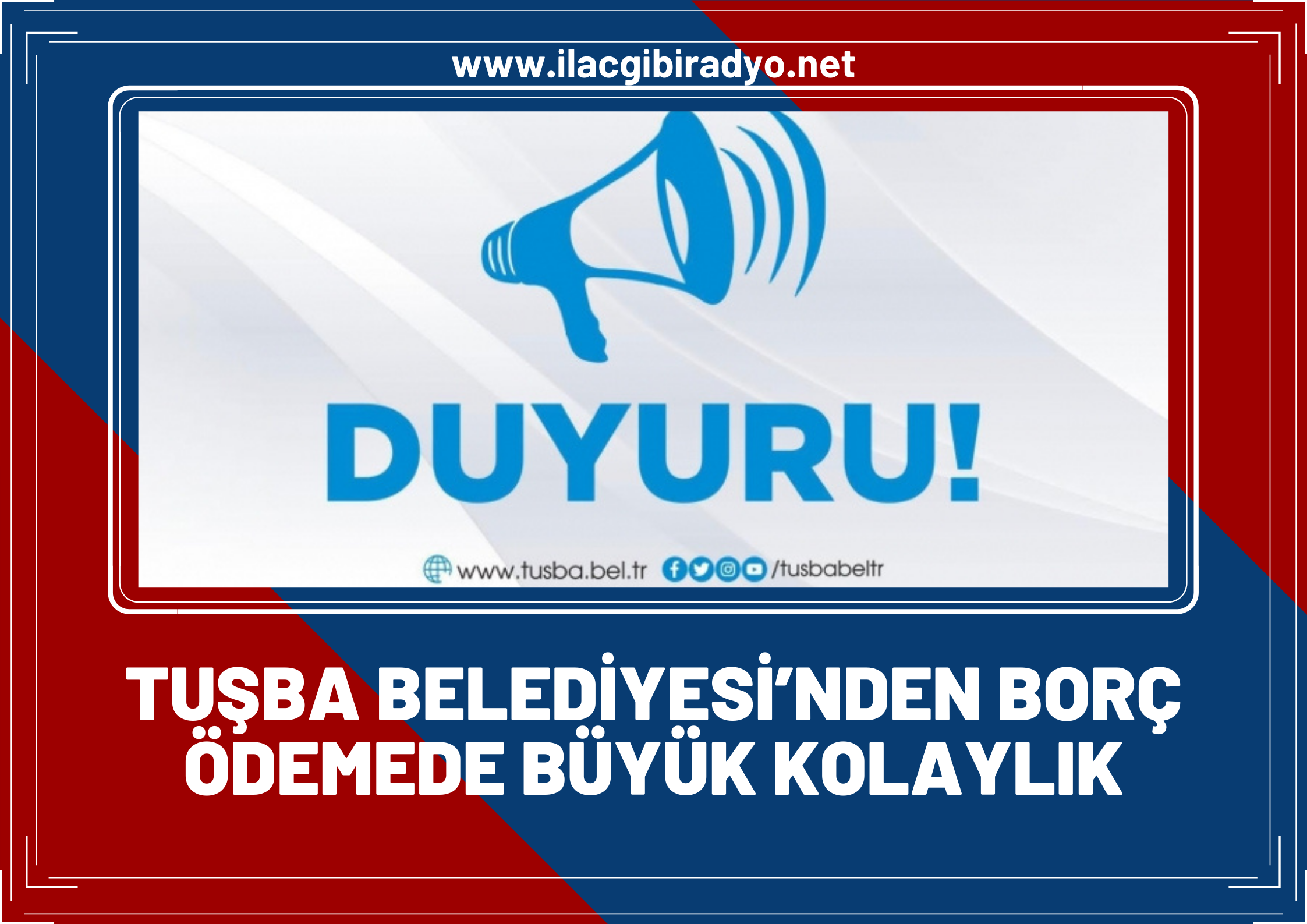 Tuşba Belediyesinden borç ödemede büyük kolaylık