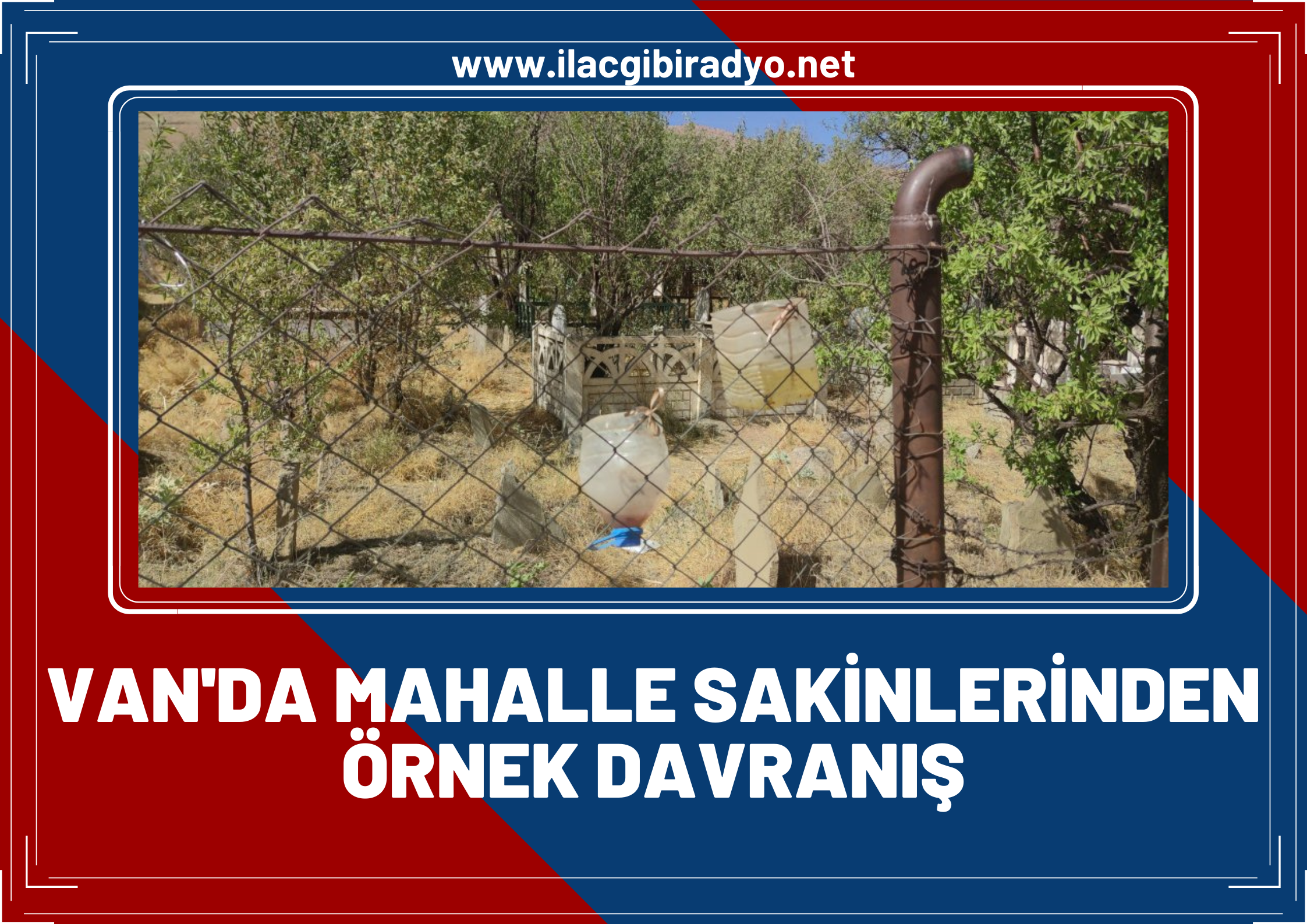 Van’da mahalle sakinlerinden örnek davranış