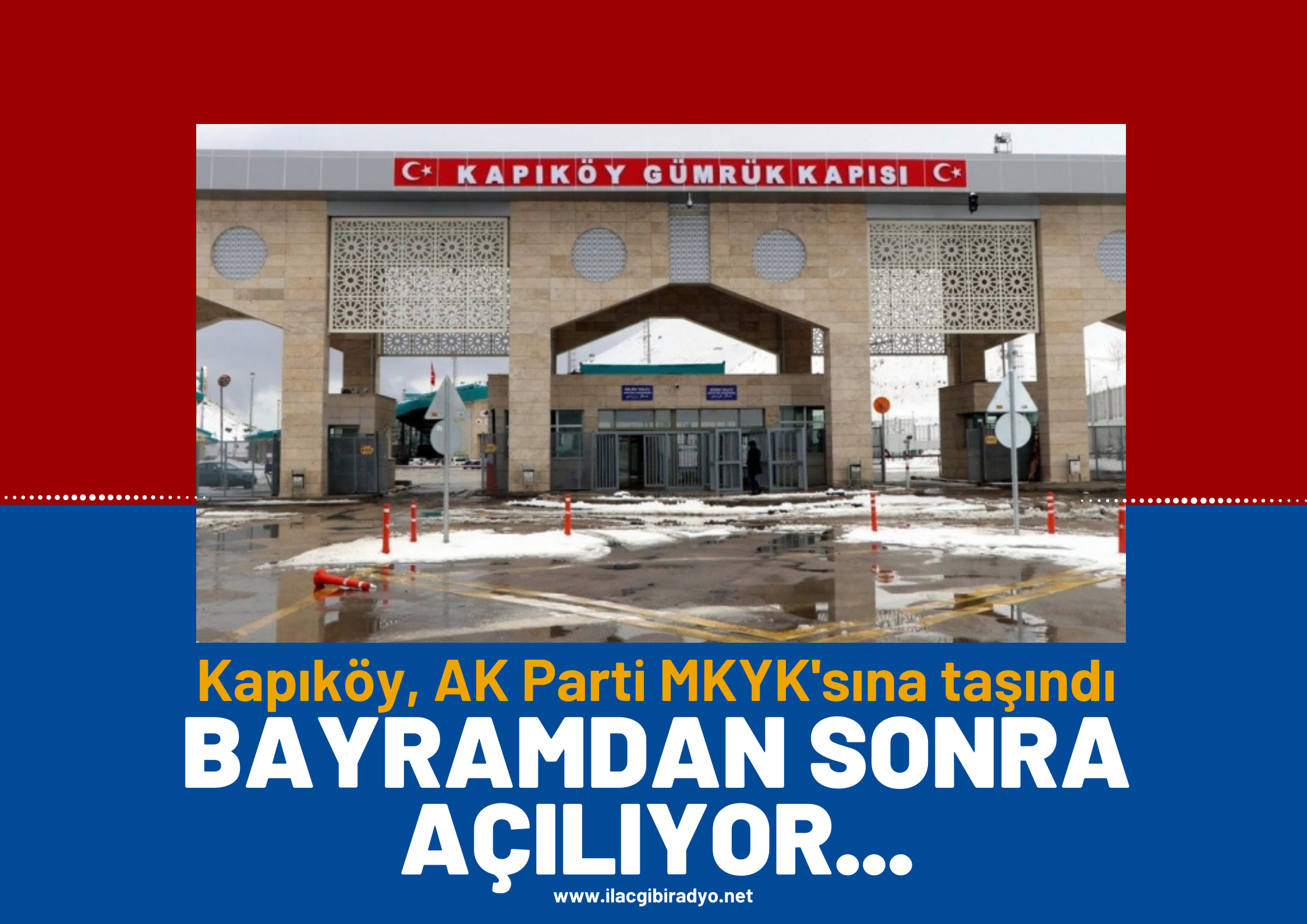 KAPIKÖY AK PARTİ MKYK’SINA TAŞINDI! BAYRAM SONRASI AÇILIYOR...