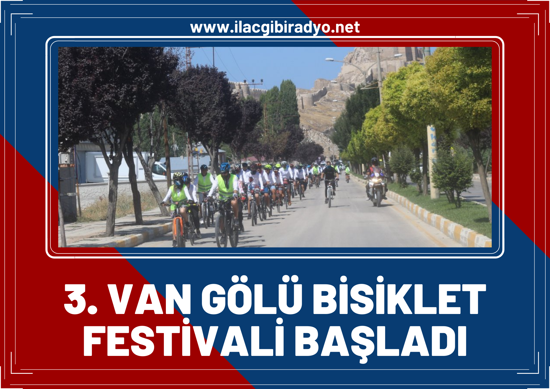 3. Van Gölü bisiklet festivali başladı