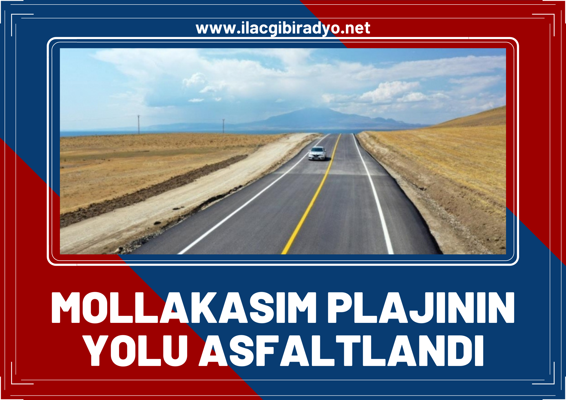 Türkiye’nin ilk ve tek ‘Mavi Bayraklı’ Mollakasım Plajı’nda yol asfaltlama çalışması tamamlandı!