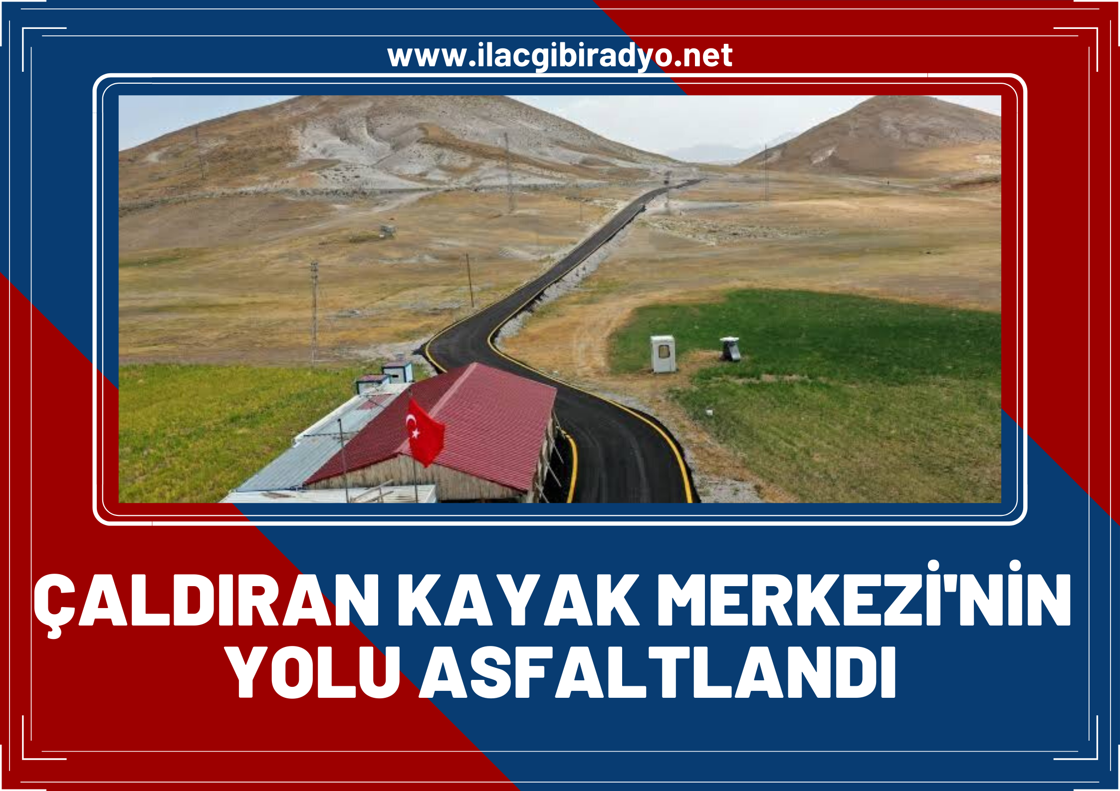 Çaldıran kayak merkezi'nin yolu asfaltlandı