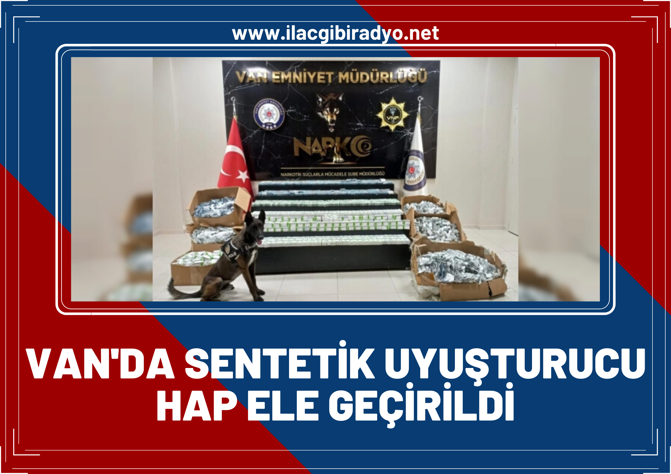 Van'da 593 bin sentetik uyuşturucu hap ele geçirildi