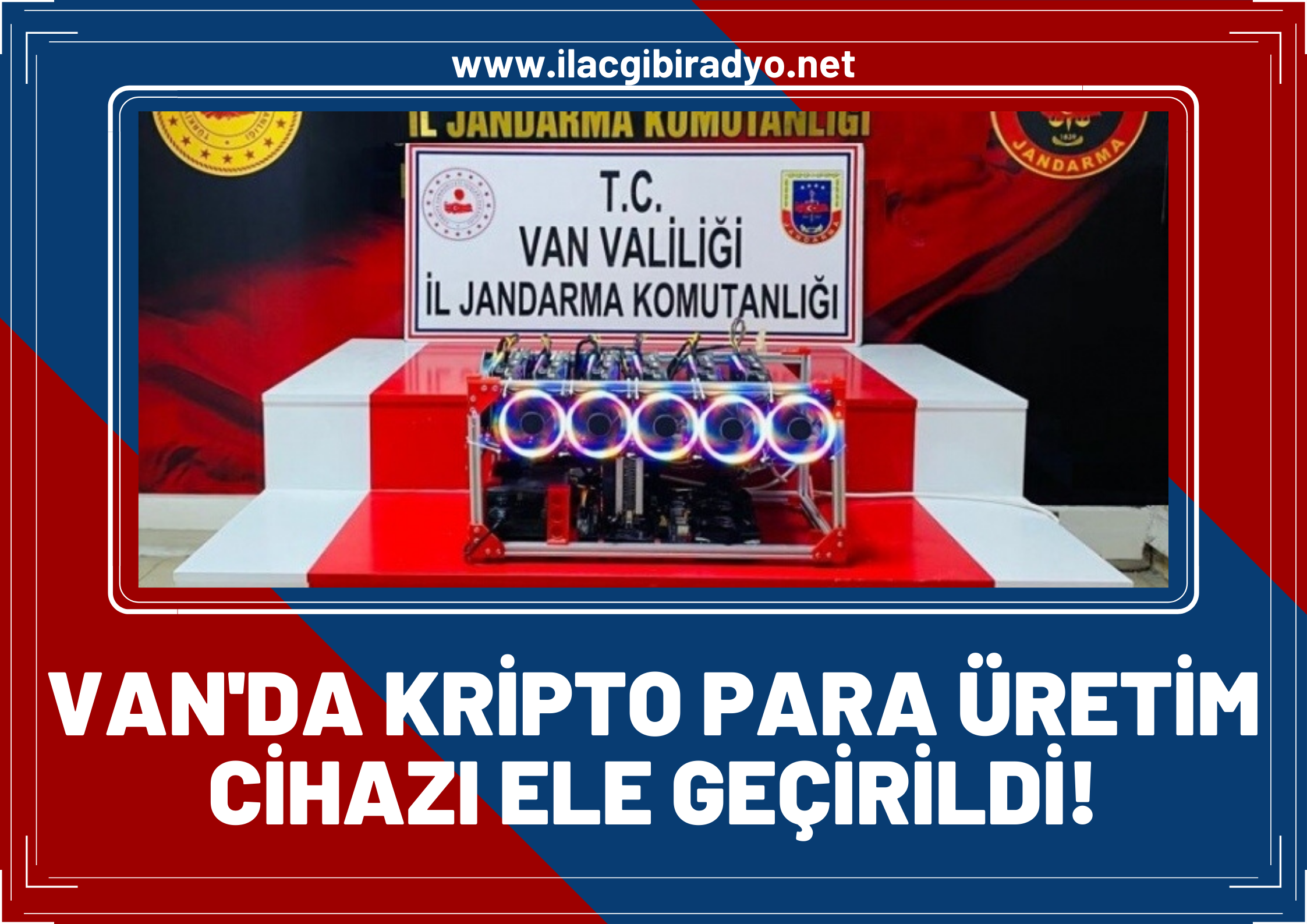 Van'da Kripto para üretim cihazı ele geçirildi!