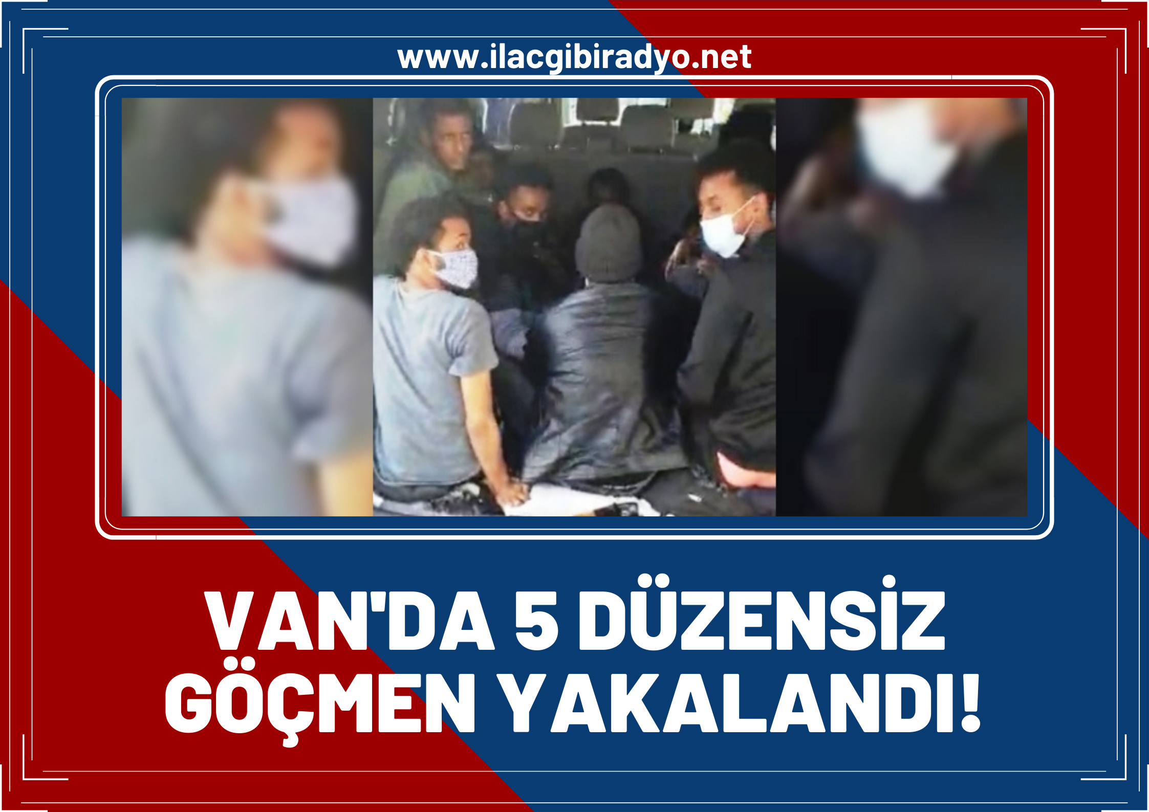 Van’da durdurulan araçta 5 düzensiz göçmen yakalandı