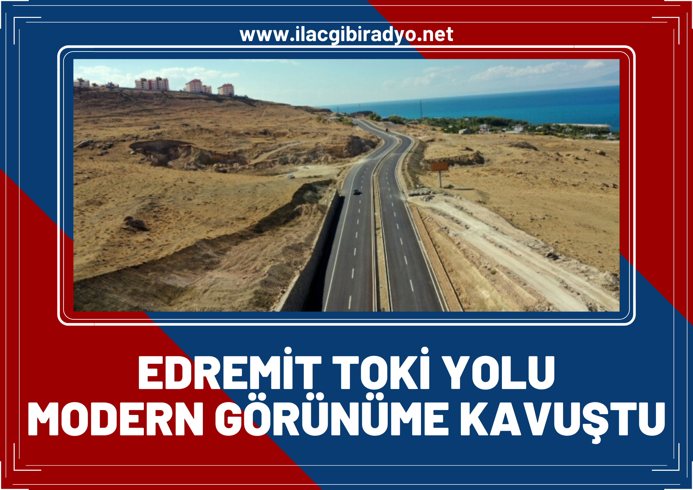 Edremit TOKİ yolu modern görünüme kavuştu!