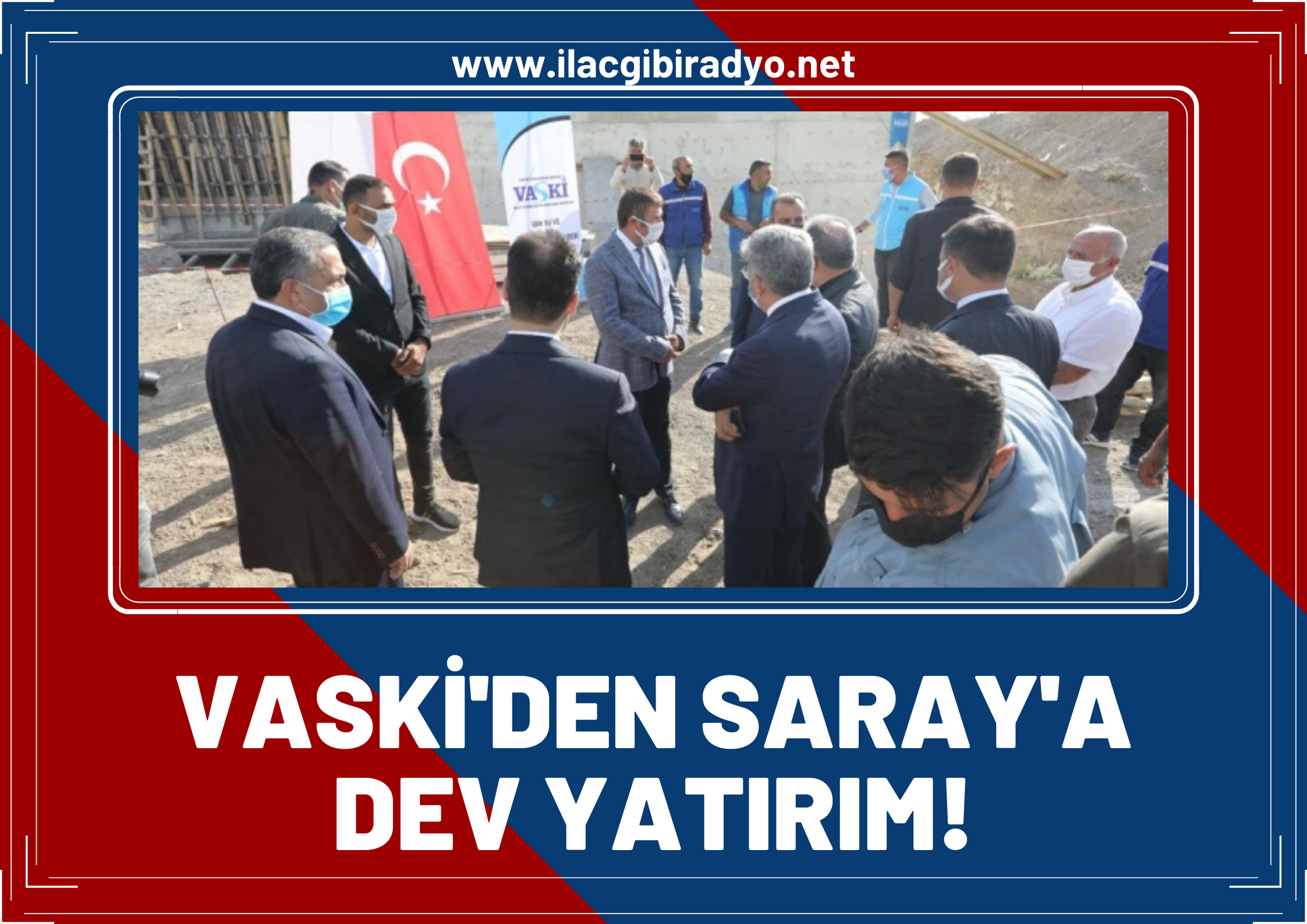 VASKİ’DEN Saray’a 1.6 milyon tl’lik yatırım! "İlçenin tamamının içme suyu ihtiyacının karşılayacak"