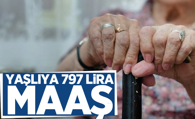 Yaşlıya 797 lira maaş