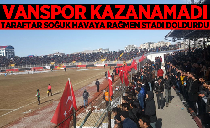 B.B.Vanspor, evinde kazanamadı