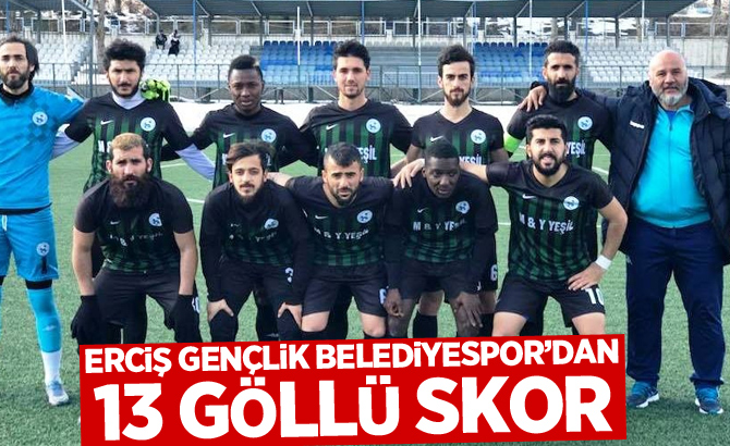 Erciş Gençlik Belediyespor’dan 13 göllü skor