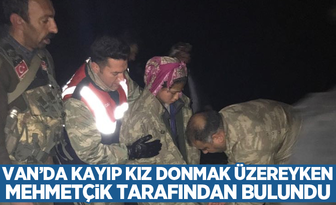 Van'da Kayıp kız donmak üzereyken Mehmetçik tarafından bulundu