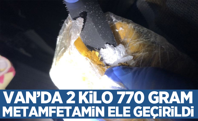 2 kilo 770 gram metamfetamin ele geçirildi