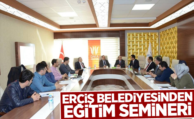 Erciş belediyesinden eğitim semineri