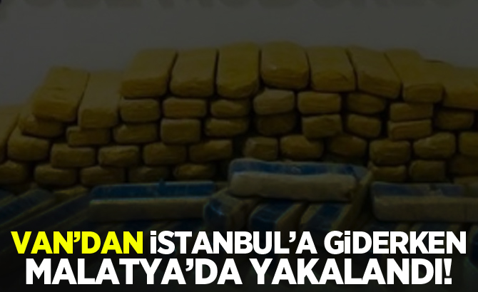 Van'dan İstanbul'a giderken Malatya'da yakalandı!