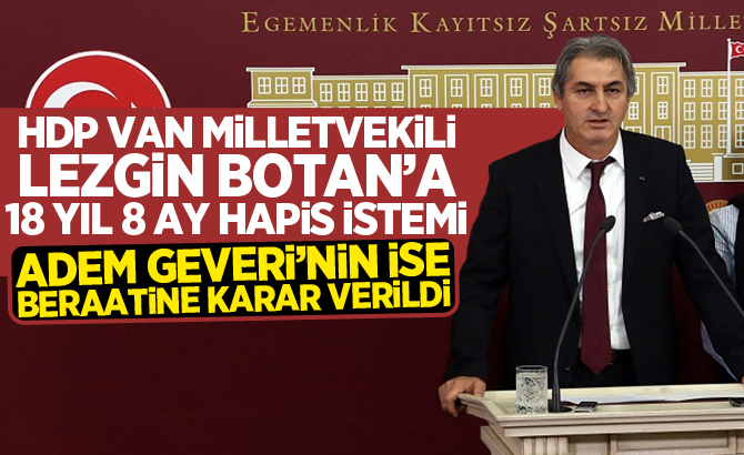 HDP'li Botan'a 18 yıl 8 ay hapis cezası