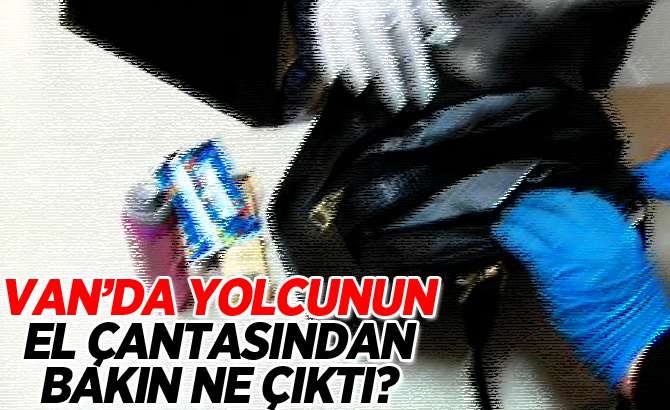 Van'da yolcunun El Çantasından bakın ne çıktı?