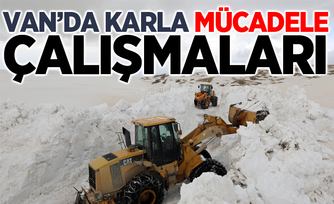 Van’da karla mücadele çalışması