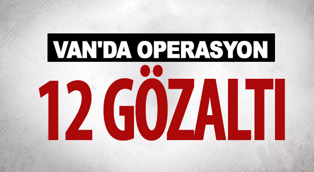 Van’da terör operasyonu: 12 gözaltı