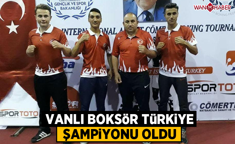 Vanlı boksör Türkiye şampiyonu oldu