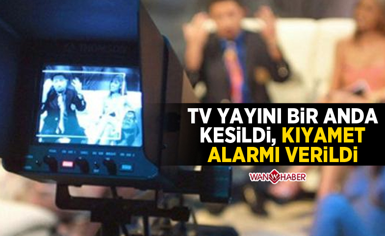 TV yayını bir anda kesildi... Kıyamet alarmı verildi!