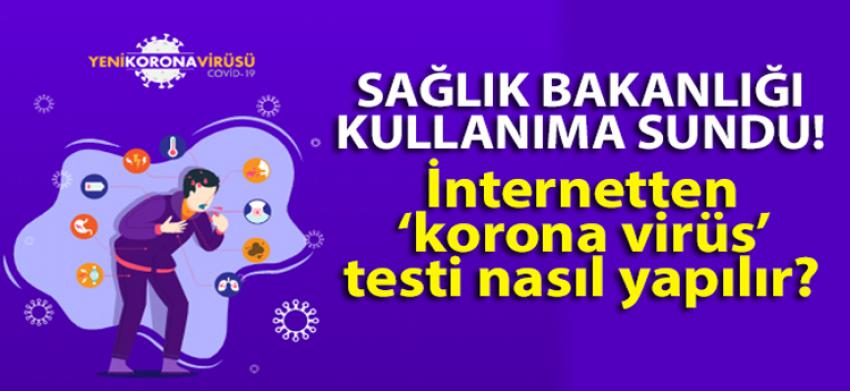 Sağlık Bakanlığı kullanıma sundu! İnternetten Korona virüs testi nasıl yapılır?