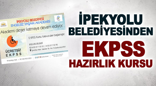 İpekyolu Belediyesinden EKPSS hazırlık kursu