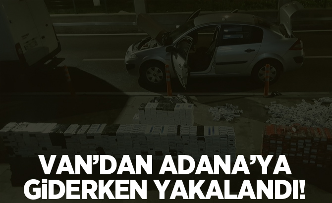 Van'dan Adana'ya giderken yakalandı!
