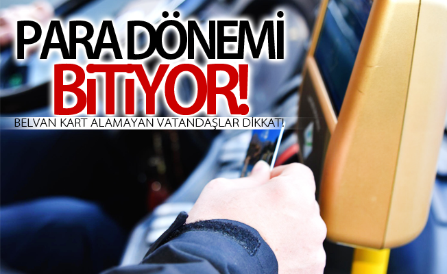 Belediye otobüslerinde para dönemi bitiyor