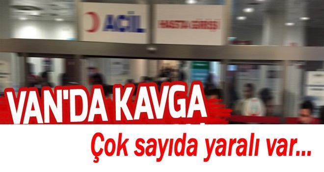 Van maraş caddesinde çıkan kavgada ilk belirlemelere göre 5 kişi yaralandı.