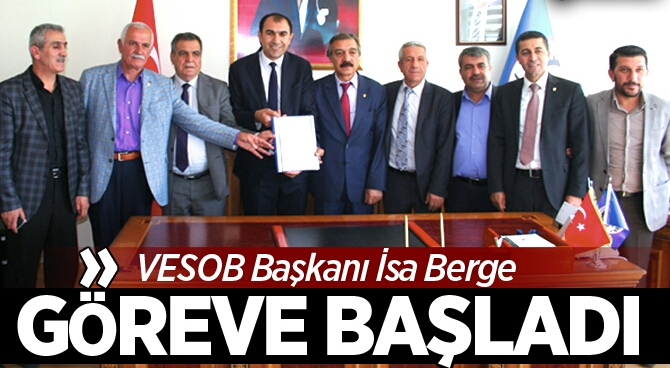 BAŞKAN BERGE GÖREVE BAŞLADI