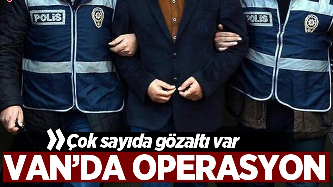 VAN MERKEZLİ PKK/KCK OPERASYONU: 12 GÖZALTI