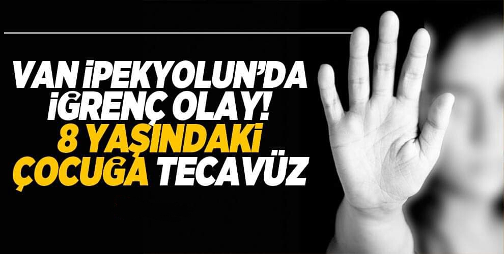 Van'da iğrenç olay: 8 yaşındaki çocuğa tecavüz