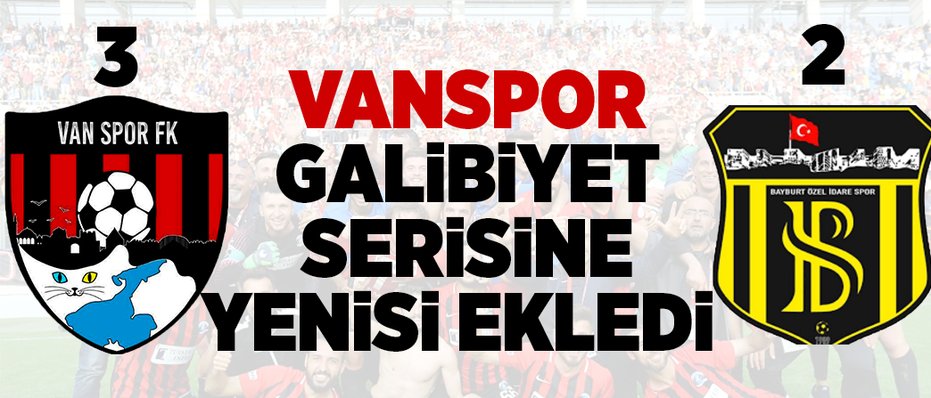 Van spor galibiyet serisine yenisi ekledi