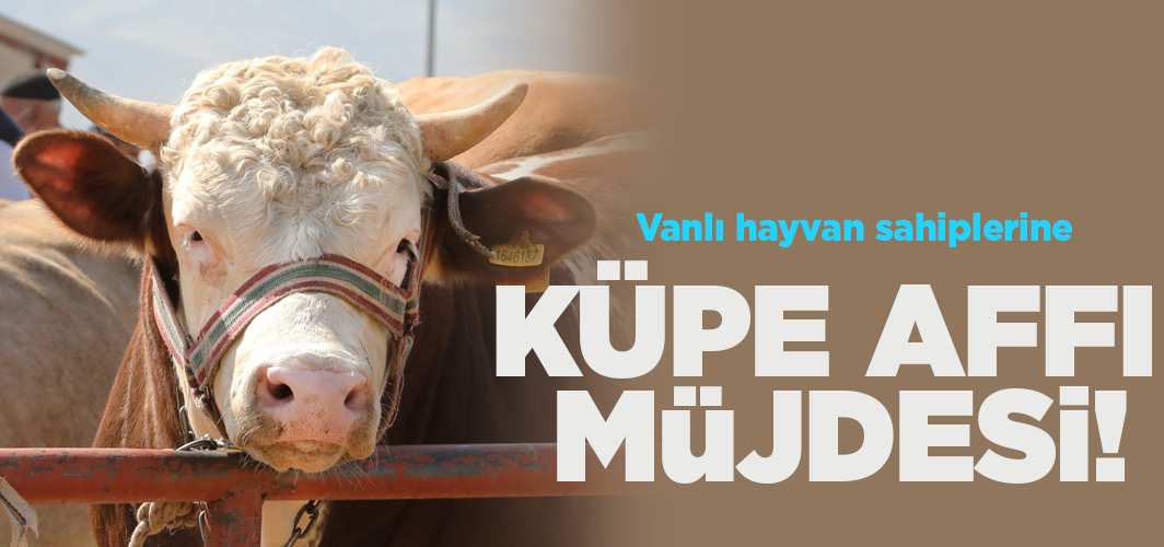 Vanlı hayvan sahiplerine küpe affı müjdesi