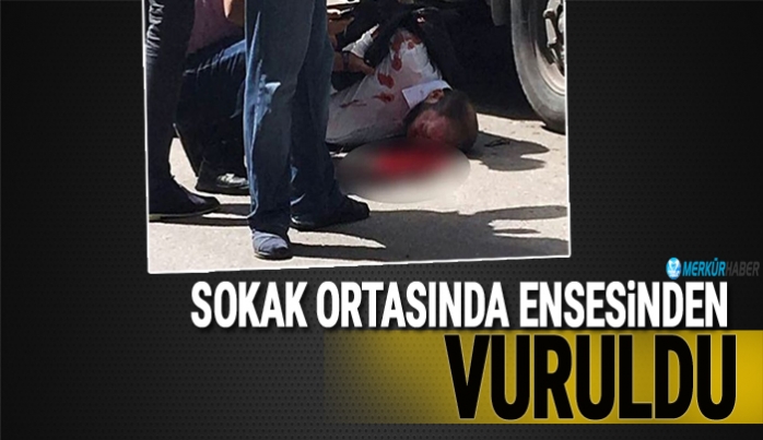 Yolda yürürken ensesinden vuruldu