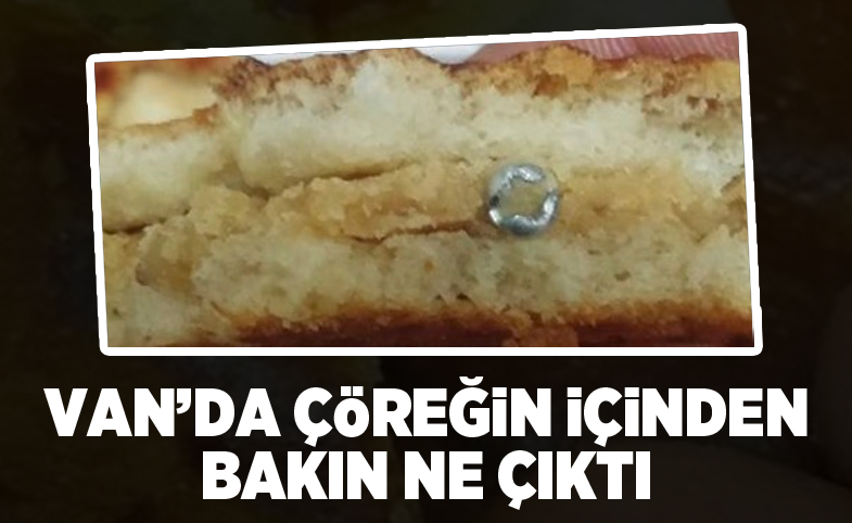 Van'da çöreğin içinden bakın ne çıktı