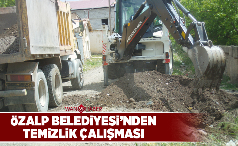 Özalp Belediyesi'nden temizlik çalışması