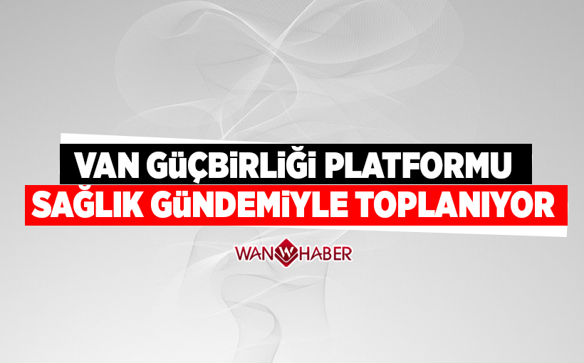 Van Güçbirliği Platformu, “Sağlık” gündemiyle toplanıyor