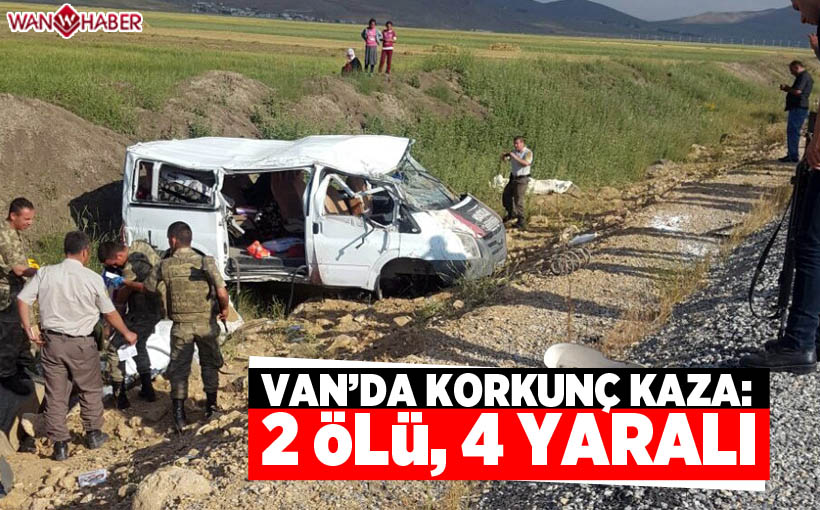 Van'da minibüs takla attı: 2 ölü, 4 yaralı