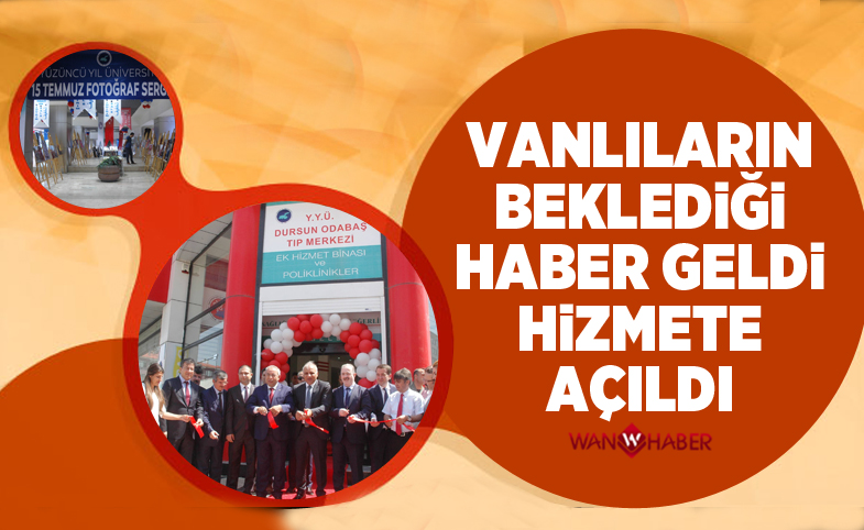 Vanlılara müjdeli haber! Hizmete açıldı