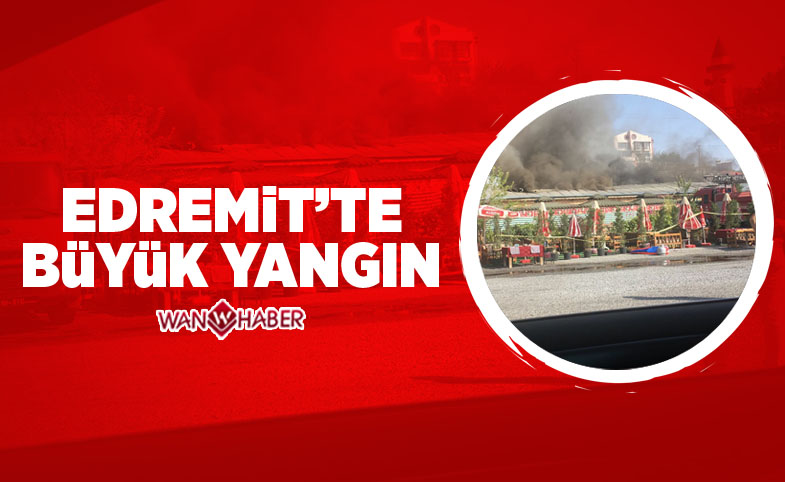 Van Edremit'te Büyük Yangın