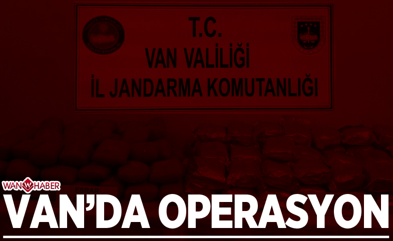 Van'da uyuşturucu operasyonu