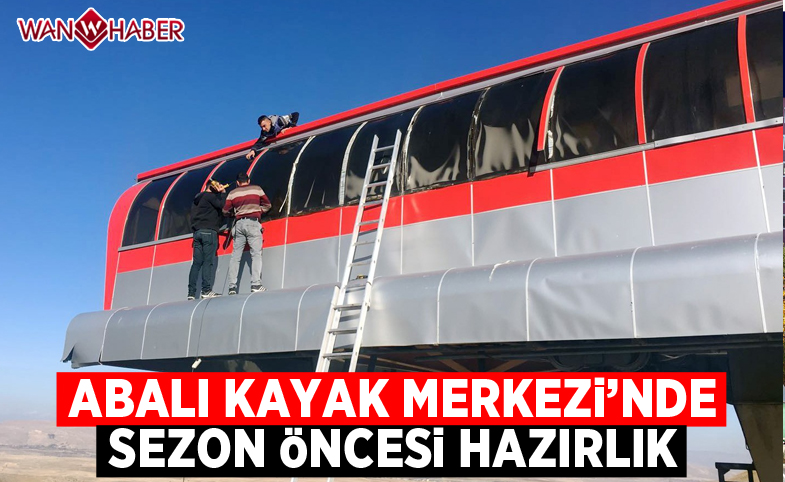 Abalı Kayak Merkezinde sezon öncesi hazırlık