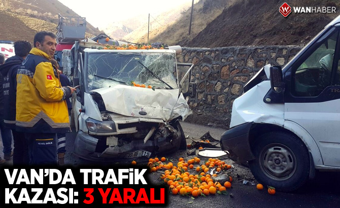 Van’da trafik kazası: 3 yaralı