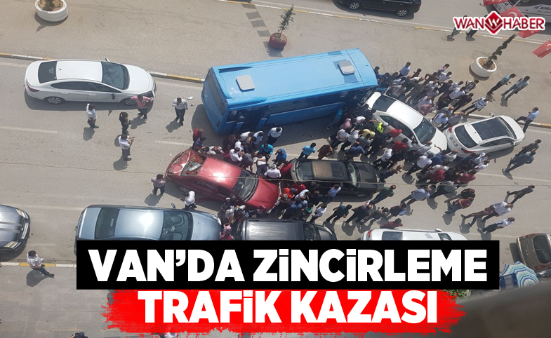 Van’da zincirleme kaza