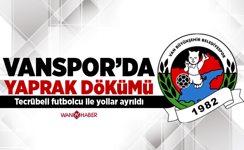 Vanspor’da yaprak dökümü, tecrübeli futbolcu ile yollar ayrıldı