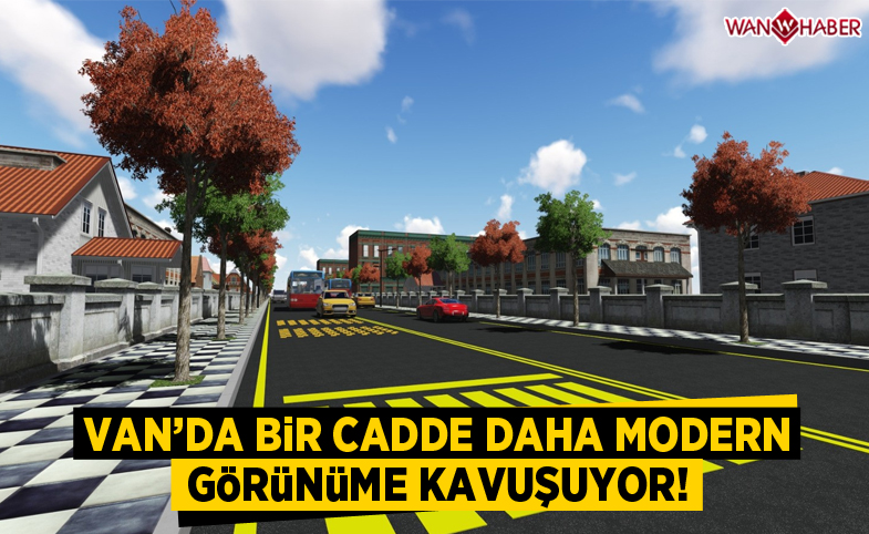 Van'da bir cadde daha modern görünüme kavuşuyor